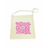 Tote Library Bag with Floral Design